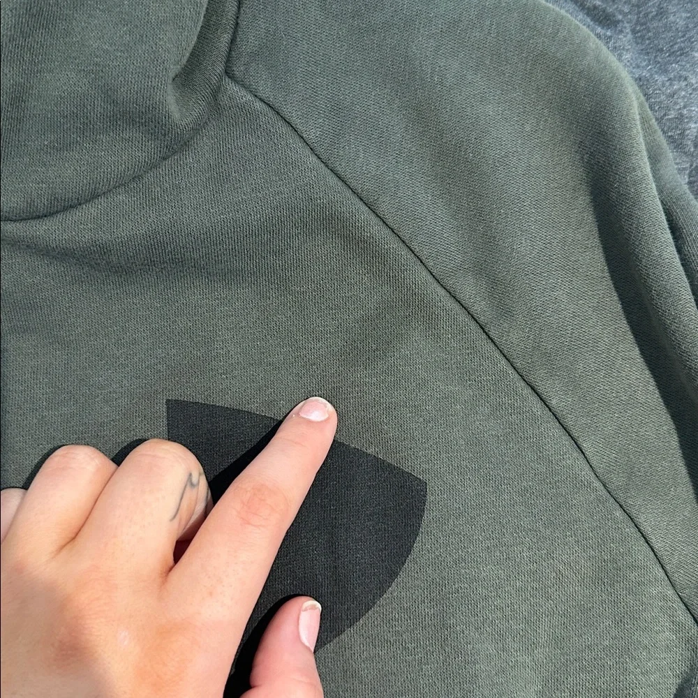 Under Armour Men's Crewneck Hoodie in Olive Size XL